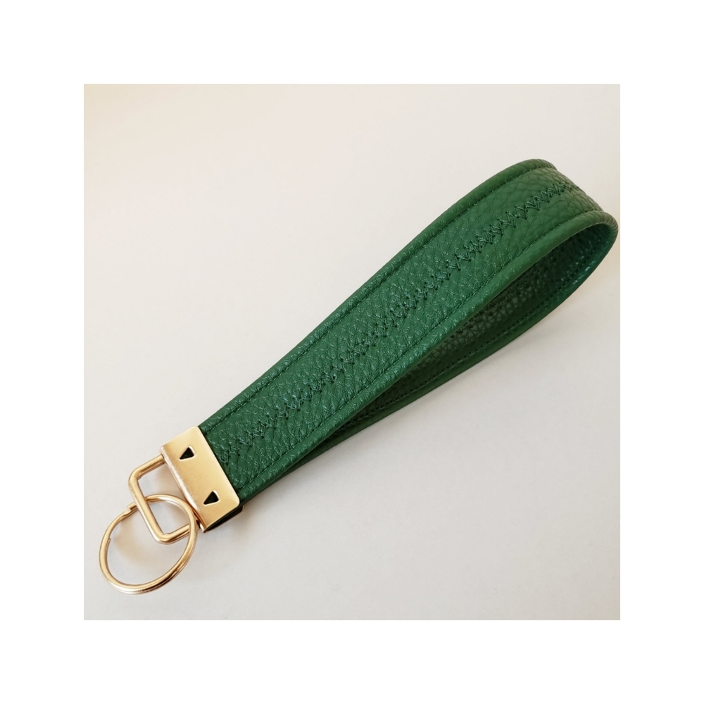 5 inch Green Leqther Key Holder